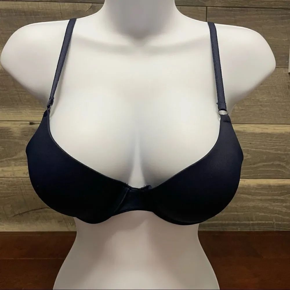 Tommy Hilfiger Navy Blue With White Lining on Side and Brand Label on Size 36B